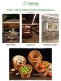 Giỏ đựng rau lẩu new 2024 Bambooo Eco đựng hoa quả thực phẩm cho nhà hàng khách sạn