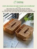 Hộp Giấy Ăn Chất Liệu Mây Nhựa Cao Cấp BAMBOOO ECO Đảm Bảo An Toàn Và Đẹp Mắt
