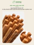 Bộ đũa gỗ tre tự nhiên 10 đôi BAMBOOO ECO an toàn vệ sinh, sử dụng cho gia đình, nhà hàng, khách sạn, đồ dùng nhà bếp