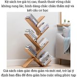 Kệ sách hình cây BAMBOO HOME, giá đựng sách bằng tre nhiều kích thước, tiết kiệm không gian, sử dụng cho phòng làm việc