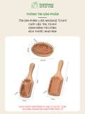 Lược Gỗ Tre Massage Da Đầu BAMBOOO ECO Bằng Tre Thân Thiện Với Môi Trường