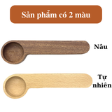 Thìa gỗ đa năng BAMBOO HOME kẹp miệng túi thực phẩm dùng trong nhà hàng khách sạn gia đình thân thiện môi trường