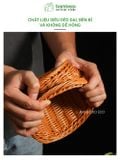 Giỏ đựng rau lẩu new 2024 Bambooo Eco đựng hoa quả thực phẩm cho nhà hàng khách sạn