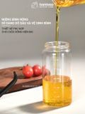 Chai đựng dầu ăn thể tích 500ml BAMBOOO ECO chịu nhiệt 400°c thủy tinh Borosilicate , thân inox