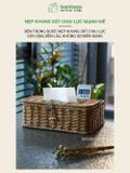 Hộp Giấy Ăn Chất Liệu Mây Nhựa Cao Cấp BAMBOOO ECO Đảm Bảo An Toàn Và Đẹp Mắt