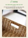 Giỏ Mây Nhựa Đan Tay BAMBOOO ECO Tiện Lợi Thẩm Mỹ Cho Không Gian Sống Gọn Gàng Hiện Đại