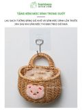 Giỏ Đựng Đồ Treo Tường Dễ Thương BAMBOOO ECO Để Hành Tỏi Ớt Bánh Kẹo Dùng Trong Gia Đình Nhà Bếp