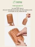 Lược Gỗ Tre Massage Da Đầu BAMBOOO ECO Bằng Tre Thân Thiện Với Môi Trường
