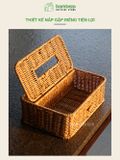 Hộp Giấy Ăn Chất Liệu Mây Nhựa Cao Cấp BAMBOOO ECO Đảm Bảo An Toàn Và Đẹp Mắt
