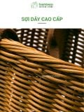Túi Đựng Đồ Hoa Quả Đi Chợ, Đi Biển, Dã Ngoại BAMBOOO ECO Giỏ Có Quai Xách Chịu Lực - Chịu Nước