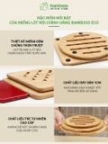 Miếng lót nồi gỗ tre BAMBOOO ECO cách nhiệt chống trầy mặt bàn