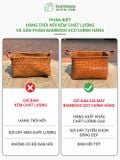 Giỏ đựng quần áo bẩn đan thủ công cao cấp BAMBOOO ECO đựng sách, đồ chơi, đồ cá nhân