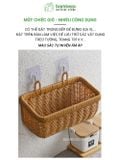 Giỏ Đựng Đồ Treo Tường Chữ Nhật BAMBOOO ECO Để Hành Tỏi Ớt Cà Chua Hoa Khô Bánh Kẹo