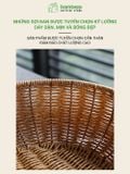 Rổ Nhựa Giả Mây BAMBOOO ECO Giúp Sắp Xếp Thực Phẩm Tươi Sống Giữ Cho Không Gian Bếp Gọn Gàng