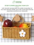 Giỏ đựng hành tỏi khô đa năng BAMBOOO ECO Giỏ gắn hoa treo tường giả mây phong cách Hàn Quốc
