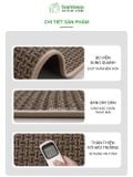 Thảm bếp 2024 sợi dệt thấm nước nhanh BAMBOOO ECO thảm trải sàn nhà bếp chống trơn trượt bằng cao su