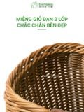 Túi Đựng Đồ Hoa Quả Đi Chợ, Đi Biển, Dã Ngoại BAMBOOO ECO Giỏ Có Quai Xách Chịu Lực - Chịu Nước