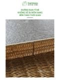 Khay nhựa giả mây BAMBOOO ECO khay đựng hoa quả bánh kẹo decor chụp ảnh cổ điển