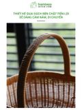 Giỏ picnic 2024 đựng đồ BAMBOOO ECO đựng hoa quả trái cây bánh kẹo , có quai xách , đan tay thủ công