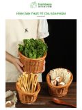 Giỏ đựng rau lẩu new 2024 Bambooo Eco đựng hoa quả thực phẩm cho nhà hàng khách sạn