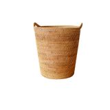 Sọt mây đan thủ công Việt Nam BAMBOO HOME có tay cầm đựng quần áo, đồ chơi, decor sử dụng ở phòng khách, phòng ngủ