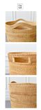 Sọt mây đan thủ công Việt Nam BAMBOO HOME có tay cầm đựng quần áo, đồ chơi, decor sử dụng ở phòng khách, phòng ngủ