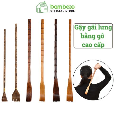 Gậy gãi lưng bằng gỗ BAMBOO HOME cây massage toàn thân đa năng hiệu quả cho mọi gia đình