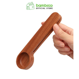 Thìa gỗ đa năng BAMBOO HOME kẹp miệng túi thực phẩm dùng trong nhà hàng khách sạn gia đình thân thiện môi trường