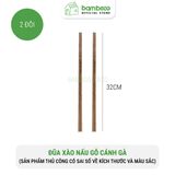 Đũa gỗ kháng khuẩn BAMBOOO ECO nhiều kích thước dùng xào nấu, ăn lẩu