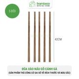 Đũa gỗ kháng khuẩn BAMBOOO ECO nhiều kích thước dùng xào nấu, ăn lẩu