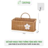 Giỏ Đựng Đồ Treo Tường Dễ Thương BAMBOOO ECO Để Hành Tỏi Ớt Bánh Kẹo Dùng Trong Gia Đình Nhà Bếp