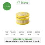 Xửng hấp tre đa năng BAMBOOO ECO lồng hấp bánh bao, dimsum có nắp, dùng trong nhà hàng, khách sạn
