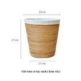 @Giỏ guột tròn đựng quần áo - Giỏ mây tre - The bamboo