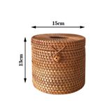 Hộp giấy ăn mây tre đan thủ công Việt Nam BAMBOO HOME nhiều kích thước sang trọng dùng trong nhà hàng khách sạn cao cấp