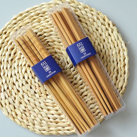 Bộ đũa gỗ tre tự nhiên 10 đôi BAMBOO HOME an toàn vệ sinh, sử dụng cho gia đình, nhà hàng, khách sạn, đồ dùng nhà bếp