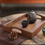 Khay trà gỗ BAMBOO HOME đựng đồ, thức ăn, trang trí, cách nhiệt phong cách Nhật Bản dùng cho nhà hàng khách sạn