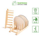 Kệ Úp Dĩa Tre BAMBOO HOME Giá Trưng Bày Nhà Bếp Tiện Lợi Nhiều Kích Thước