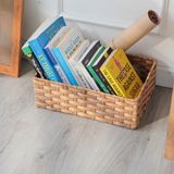 Giỏ đựng đồ đa năng BAMBOO HOME hình chữ nhật, để đồ phòng khách, phòng ngủ, decor trang trí nhà cửa