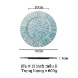 Tấm Lót Bàn Ăn Placemat khảm trai BAMBOO HOME Sang Trọng Bắt Mắt Phong Cách Bắc Âu Dùng Trong Nhà Hàng Khách Sạn Cao Cấp