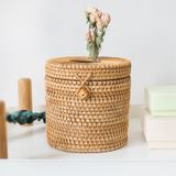 Hộp giấy ăn mây tre đan hiện đại BAMBOO HOME nhiều kích thước sang trọng dùng trong nhà hàng khách sạn cao cấp