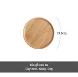 Khay gỗ tròn cao cấp BAMBOO HOME cách nhiệt chống dính trang trí decor