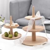 Khay gỗ decor BAMBOO HOME đĩa đựng bánh ngọt, trái cây các loại , cá tính hiện đại