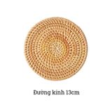 Tấm lót cốc mây tre đan BAMBOO HOME miếng lót cốc uống trà , phụ kiện decor chụp ảnh , phụ kiện bàn ăn trong nhà