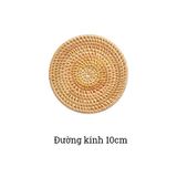 Tấm lót cốc mây tre đan BAMBOO HOME miếng lót cốc uống trà , phụ kiện decor chụp ảnh , phụ kiện bàn ăn trong nhà