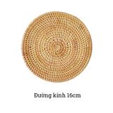 Tấm lót cốc mây tre đan BAMBOO HOME miếng lót cốc uống trà , phụ kiện decor chụp ảnh , phụ kiện bàn ăn trong nhà