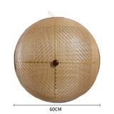 Lồng bàn mây tre đan núm gỗ hương BAMBOO HOME hàng xuất khẩu cao cấp