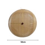 Lồng bàn mây tre đan núm gỗ hương BAMBOO HOME hàng xuất khẩu cao cấp