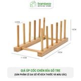 Giá úp cốc chén đĩa sách bằng tre BAMBOOO ECO chắc chắn dễ dàng tiện lợi có thể tháo rời