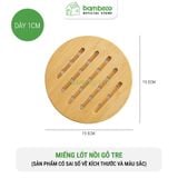 Miếng lót nồi gỗ tre BAMBOOO ECO cách nhiệt chống trầy mặt bàn