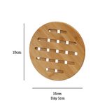 Tấm lót nồi gỗ tre cao cấp BAMBOO HOME cách nhiệt loại dày nhiều kích thước, chống trầy xước mặt bàn, chống nóng